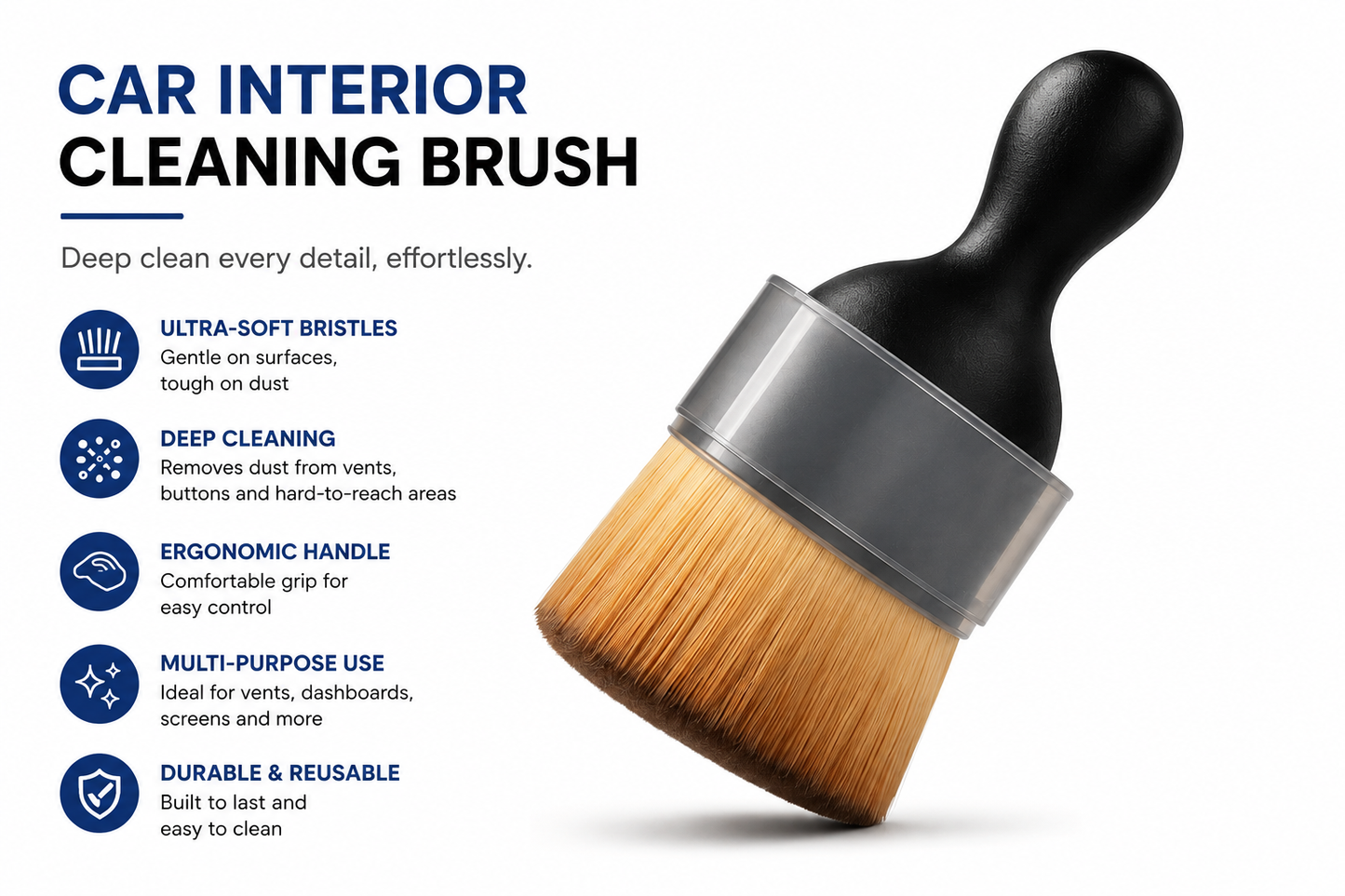 Car Interior Cleaning Brush