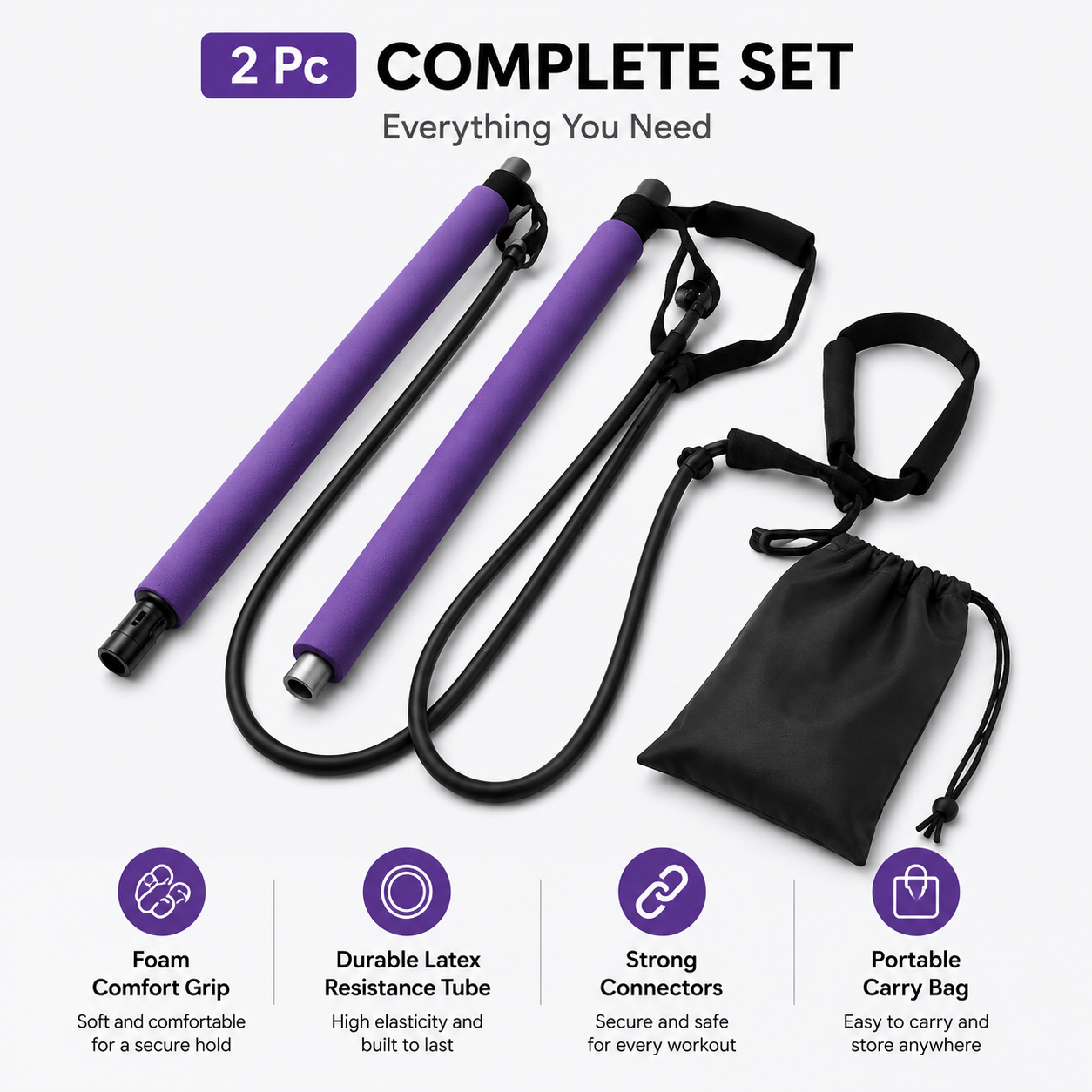 Fitness Exercise Tube Rod