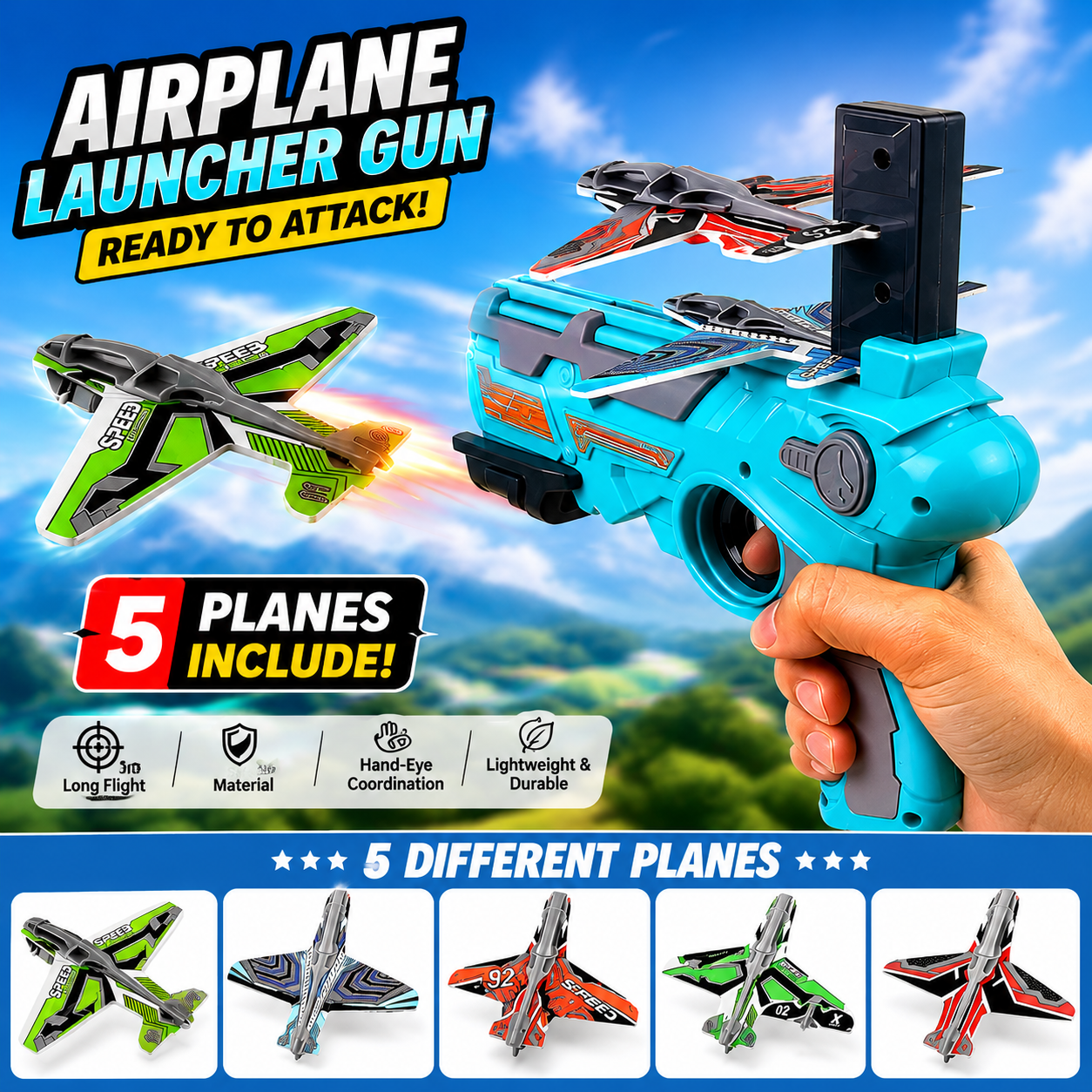 Airplane Launcher Gun Toy