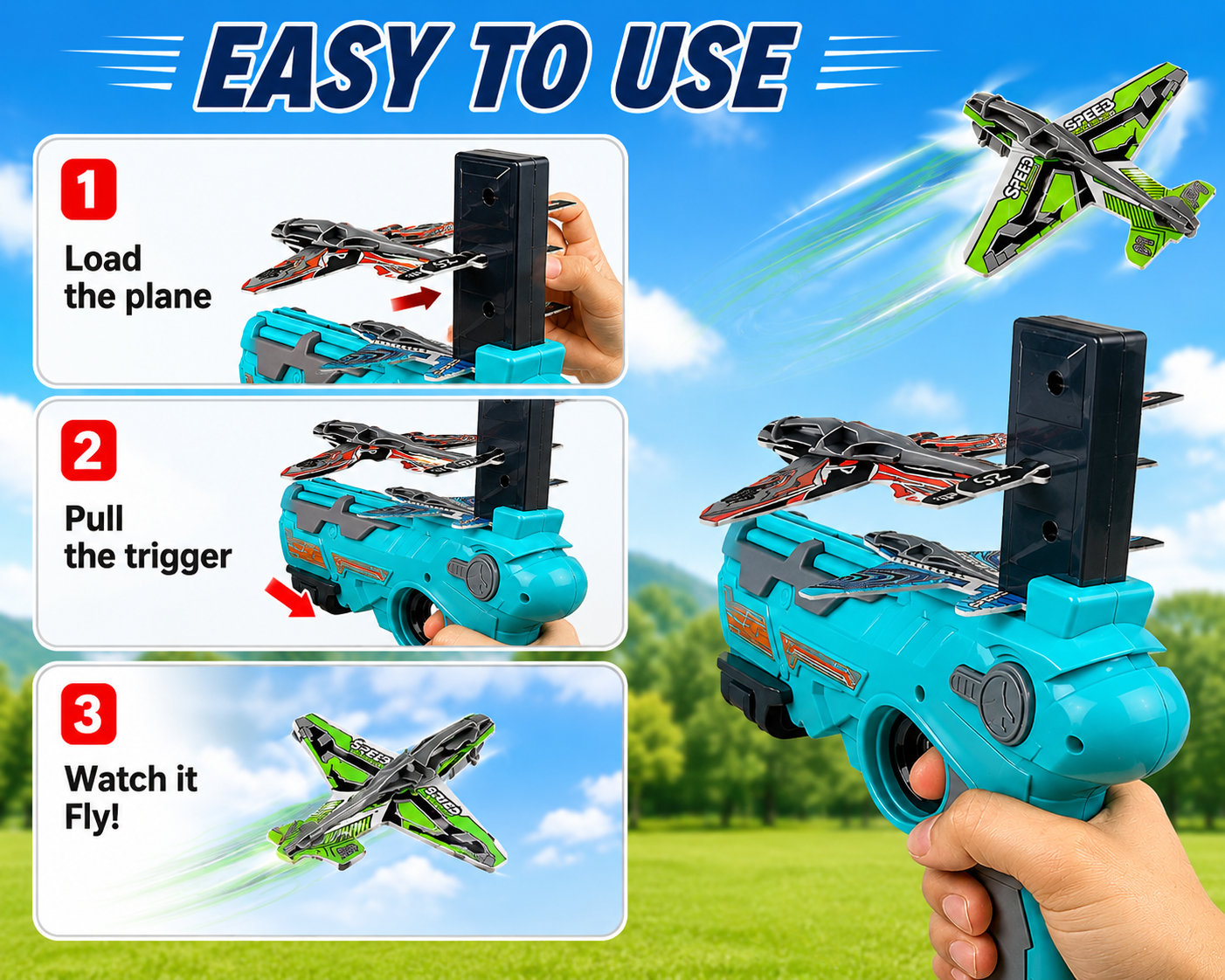 Airplane Launcher Gun Toy