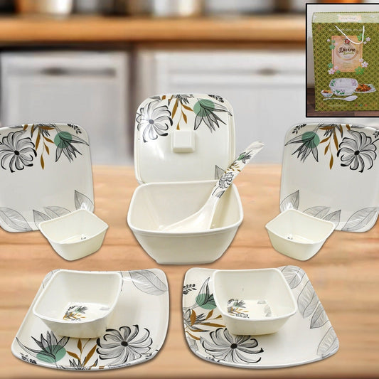 Divine Lunch Tableware Dinner Set (11 Pcs Set)