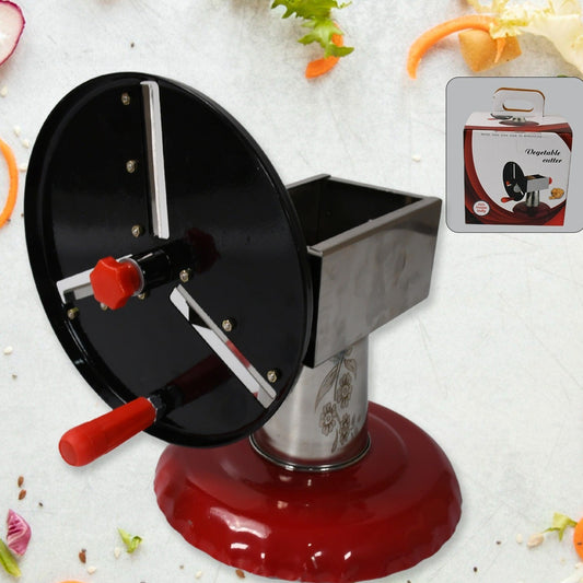 8259 Stainless Steel Chips Maker And Vegetable Slicer For Kitchen Potato Slicer Graters And Chippers. Chips Maker Is Suitable For Vegetable Cuttings. Chips Maker Consist Hard Coated Iron Wheel And Stand.